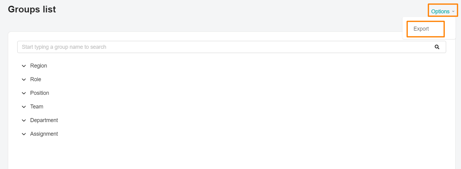 exporting-groups