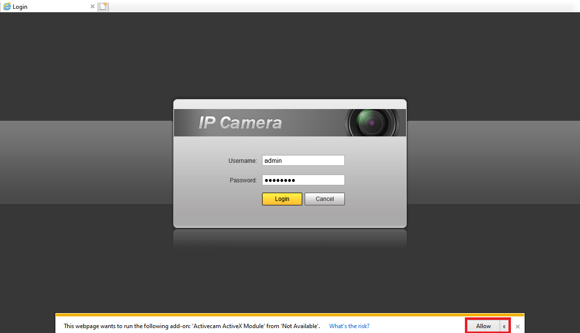 Ip store camera activex